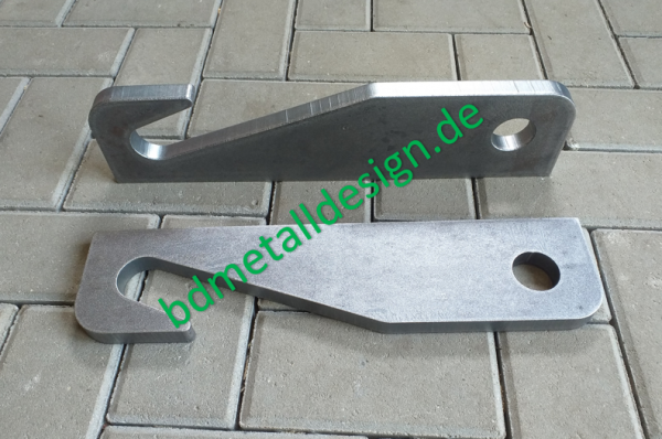 Koppelhaken Satz für Weidemann Hyd. 322x40x37mm_t=20mm